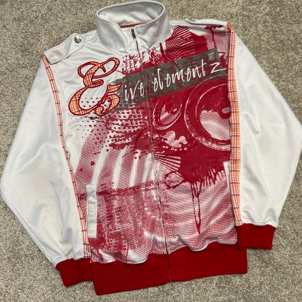 Vintage y2k Five Elementz Full Zip‎ Jacket Men Size XL Hip Hop Streetwear